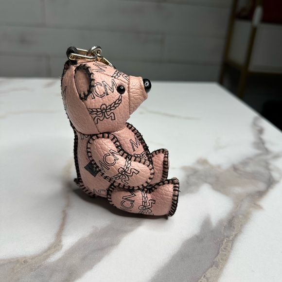 MCM Pink Bear Bag Charm - Picture 6 of 6